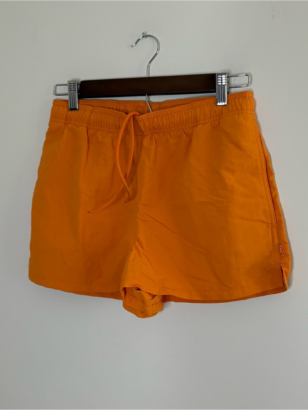 TNA Women’s Small Orange Shorts Running Workout Gym Solid Sports